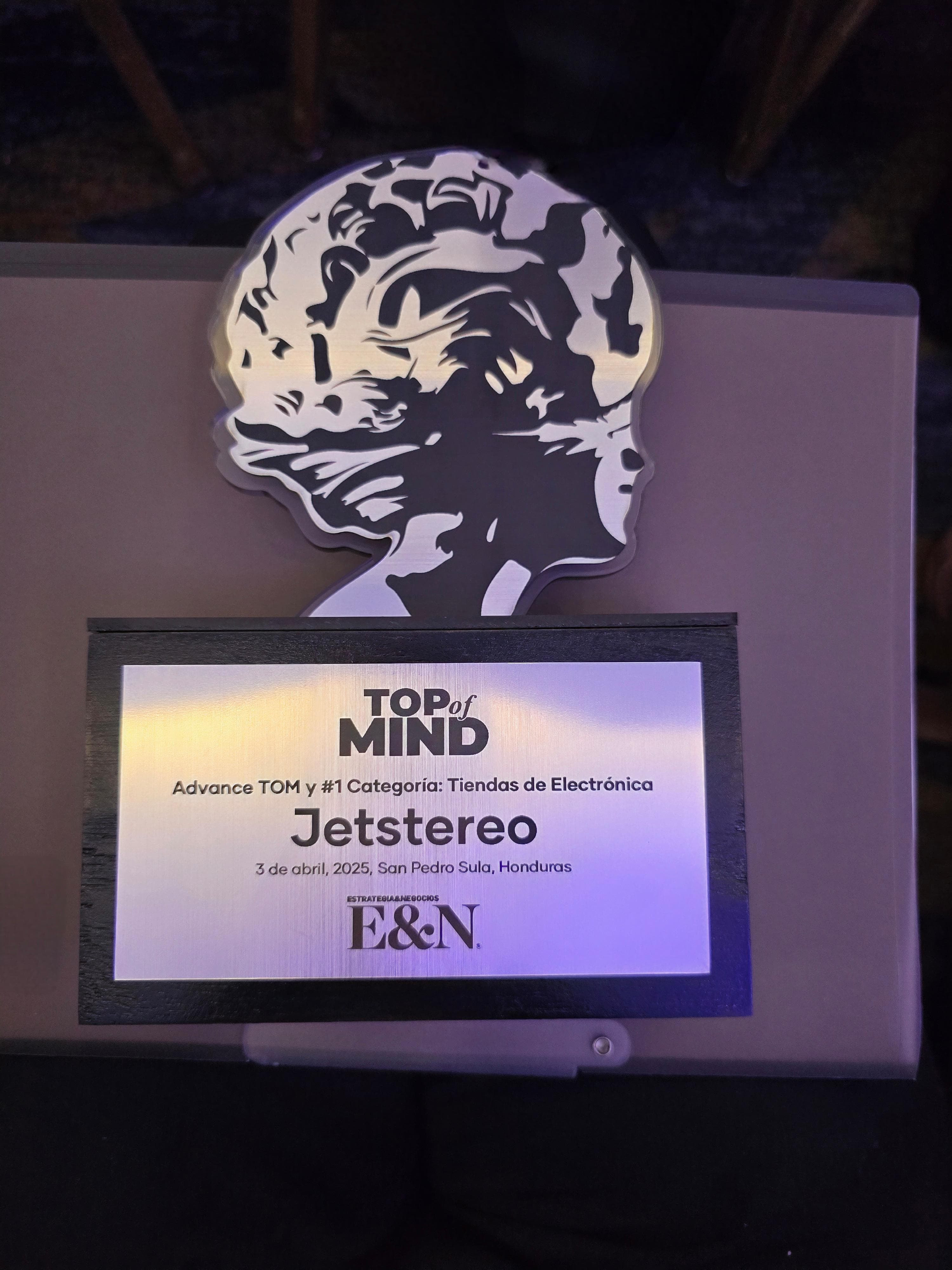Jetstereo lidera el Top of Mind en Honduras en la categoría de Tiendas Electrónicas