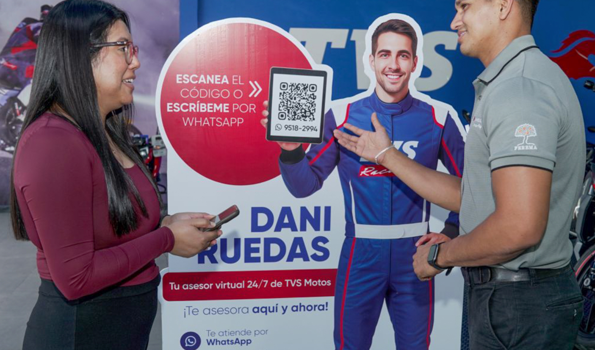 Dani Ruedas: el nuevo aliado digital de los motociclistas TVS en Honduras